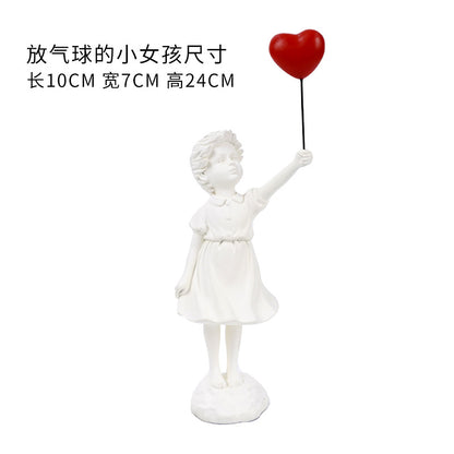 Banksy Balloon Girl Resin Decor for Home & Office