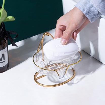 Luxury Swing Soap Holder with Drainage for Home Use