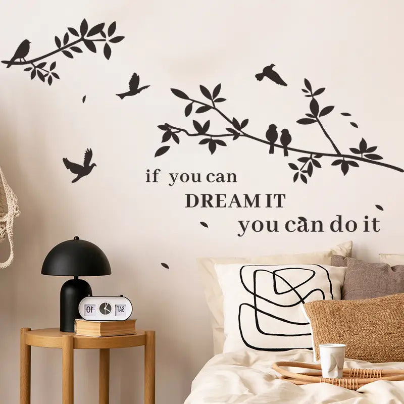Self-Adhesive PVC Branch Wall Art Sticker (1pc)