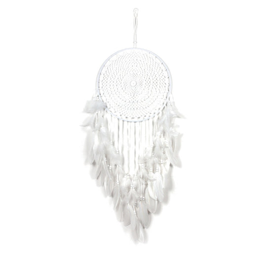 White Feather Dreamcatcher Wall Hanging Decoration