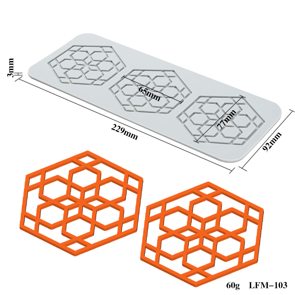 Silicone Leaf and Flower Molds for DIY Desserts