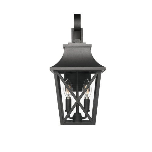 Farmhouse Outdoor Wall Light – Industrial Glass Exterior Sconce, Waterproof