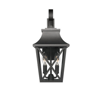 Farmhouse Outdoor Wall Light – Industrial Glass Exterior Sconce, Waterproof
