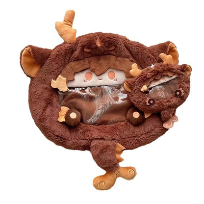 Juego de muñeco de peluche y bolso de hombro de Genshin Impact