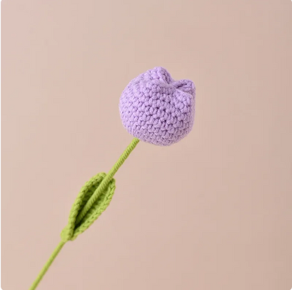 Handcrafted Crochet Tulip Decorative Flower