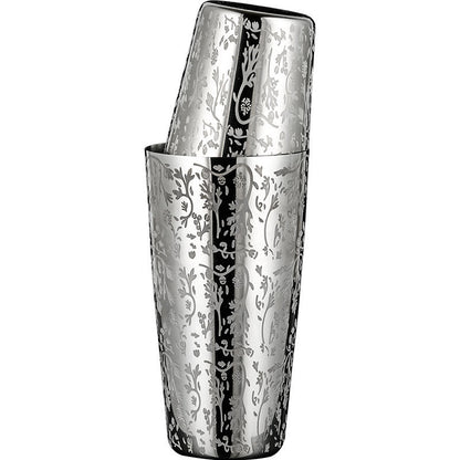 304 Stainless Steel Boston Cocktail Shaker with Design