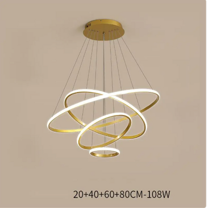 Modern Intelligent Chandelier – Living Room & Dining Room LED Ceiling Light