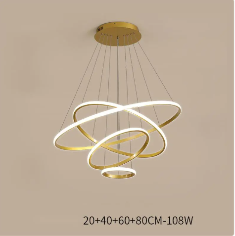 Modern Intelligent Chandelier – Living Room & Dining Room LED Ceiling Light