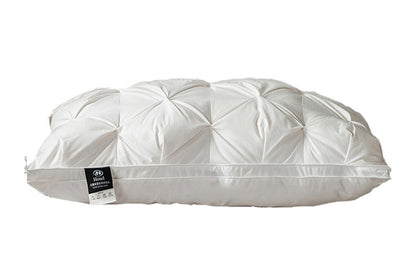 Feather Pillows with White Goose Neck Guards (Pair)