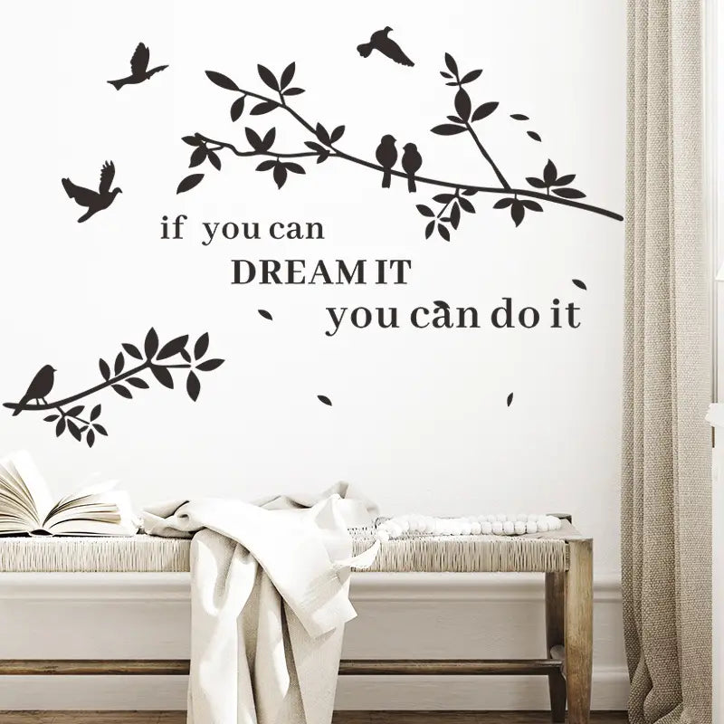 Self-Adhesive PVC Branch Wall Art Sticker (1pc)