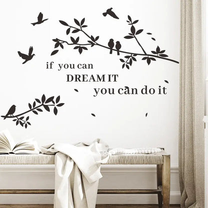 Self-Adhesive PVC Branch Wall Art Sticker (1pc)