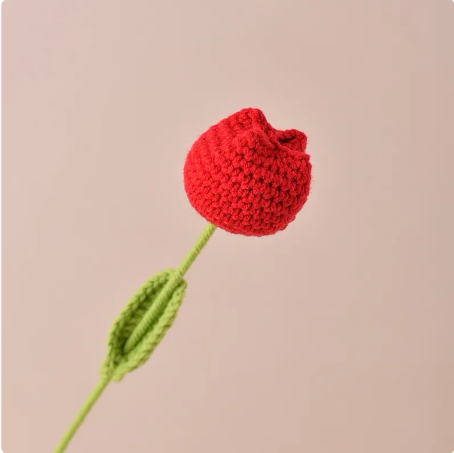 Handcrafted Crochet Tulip Decorative Flower