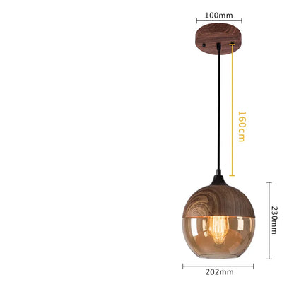 Three-Head Glass Bar Chandelier – Creative Pendant Light for Dining & Kitchen