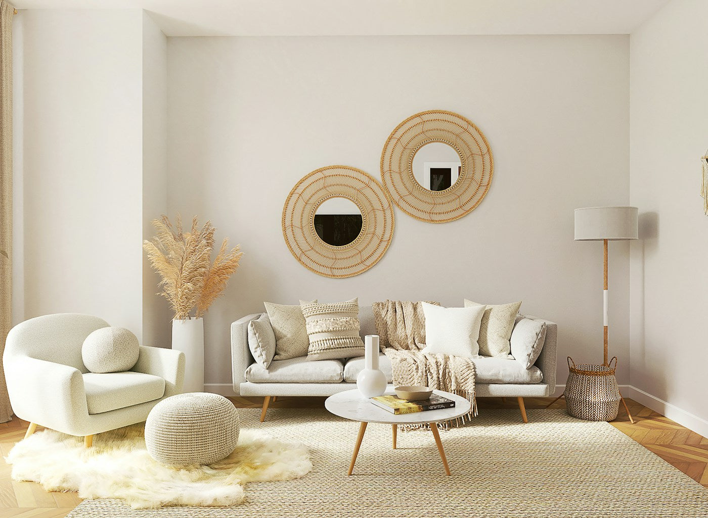 Luxury chandelier in elegant living room premium decor